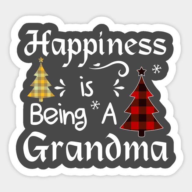 Happiness Is Being A grandma Sticker by jobcratee